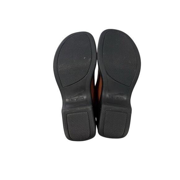 Dansko Clogs Women's 41 / 10.5/ 11 Brown Leather Comfort Made In Portugal Shoe - Picture 4 of 9